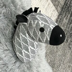 Nojo Fabric Zebra Head Wall Hanging Decor‎ Nursery Child's Room